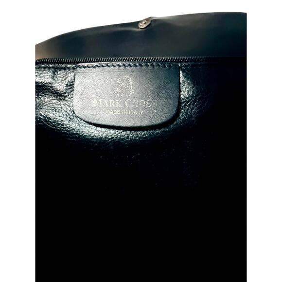 Vintage Mark Cross Black Leather Briefcase – Made in Italy - Picture 7 of 12